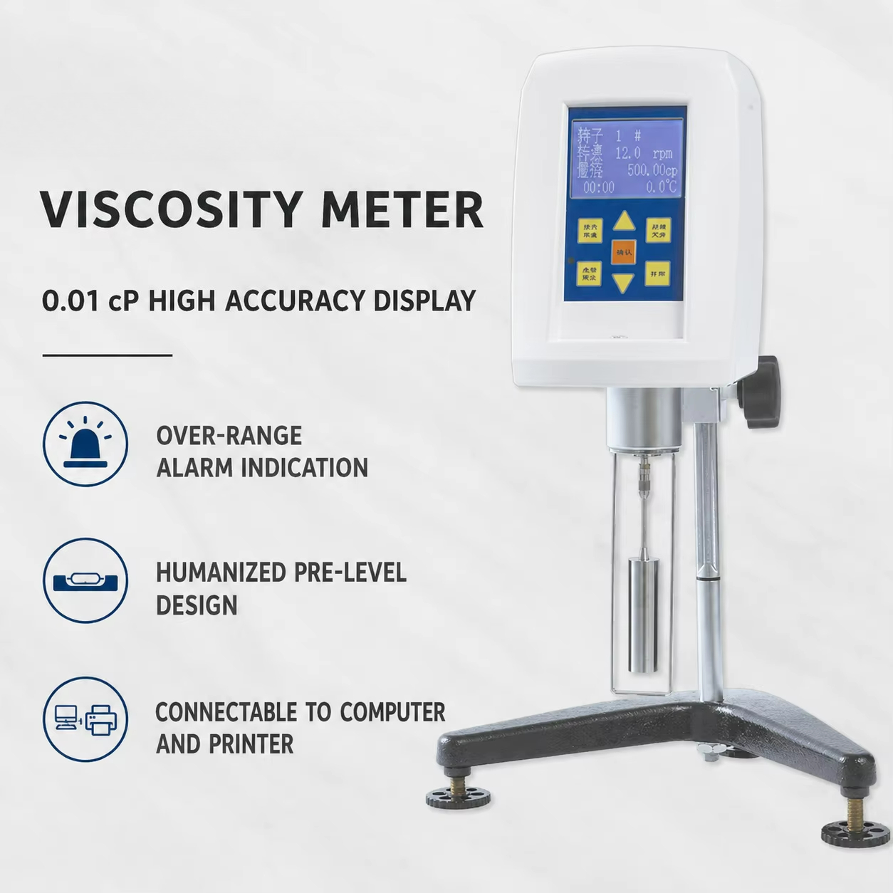 Test Instruments - Dv2T Viskosimeter Laborprüfgerät Elektronisches Messinstrument Brookfield